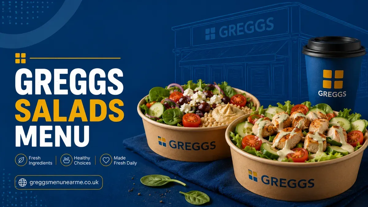 greggs salads menu