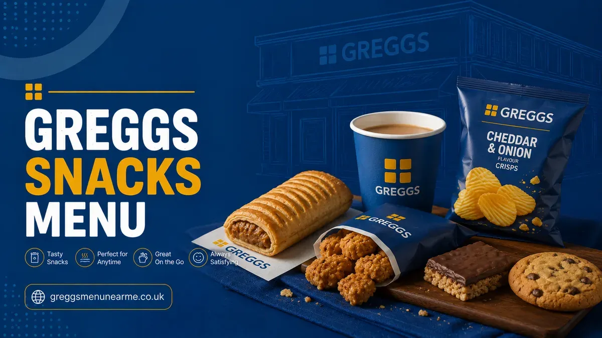 greggs snacks menu