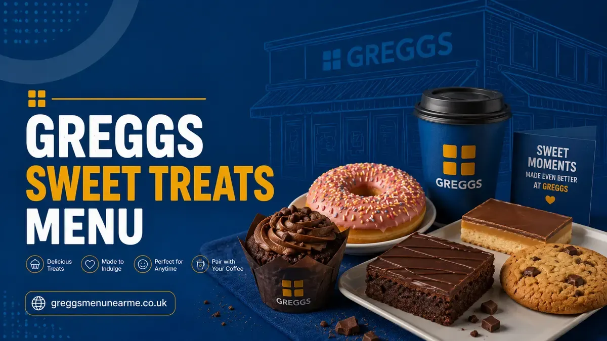 greggs sweet treats menu