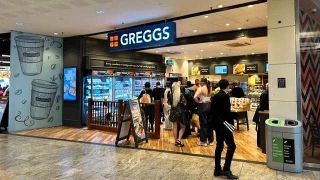 Greggs Birmingham U3B Bullring Shopping Centre Lower Mall