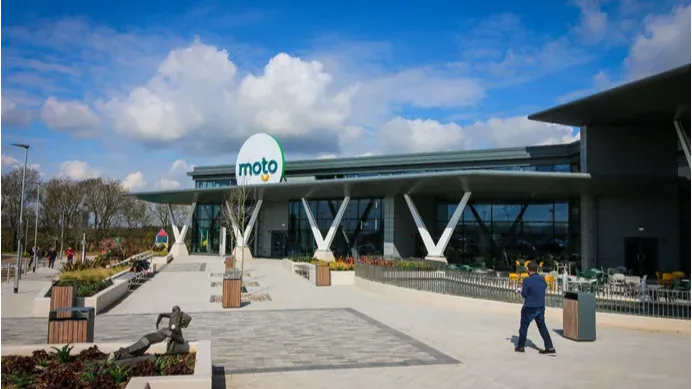 Greggs Rugby M6, J1 Moto Petrol Forecourt Leicester Road