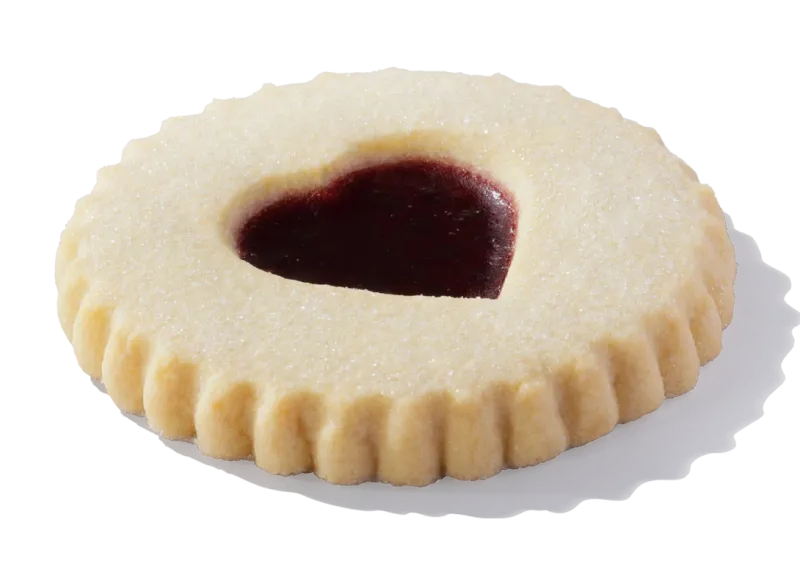 Greggs Jammy Heart Biscuit