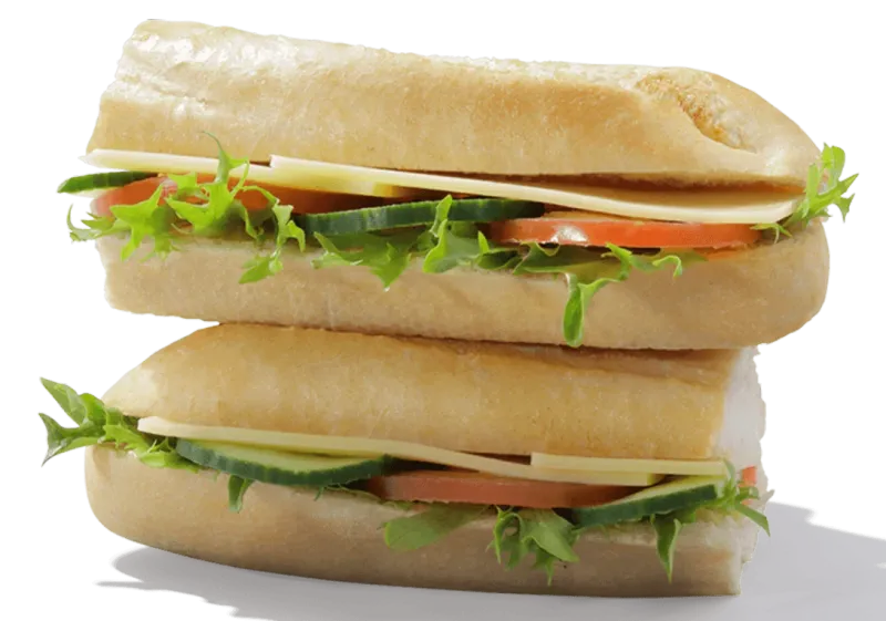 Greggs Mature Cheddar Cheese Salad Baguette