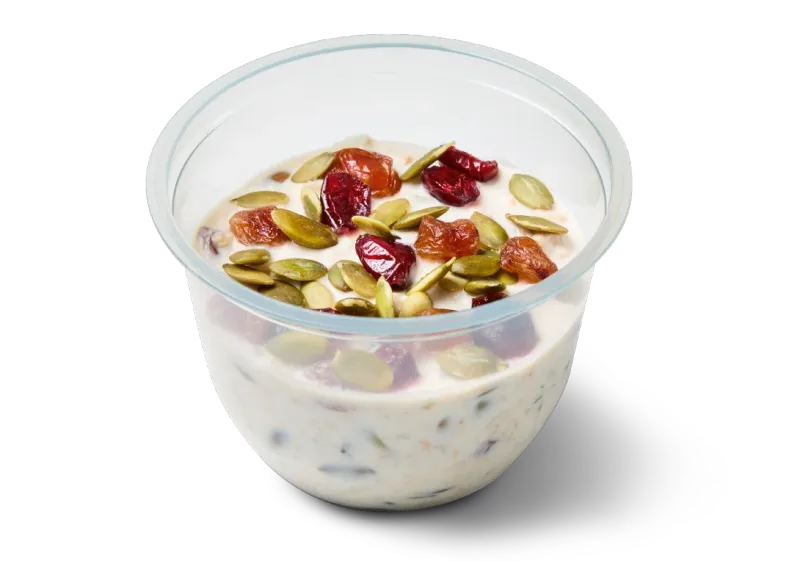 Greggs Overnight Oats with Seeds & Dried Fruit