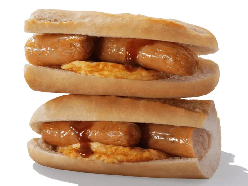 Greggs Sausage and Omelette Breakfast Baguette