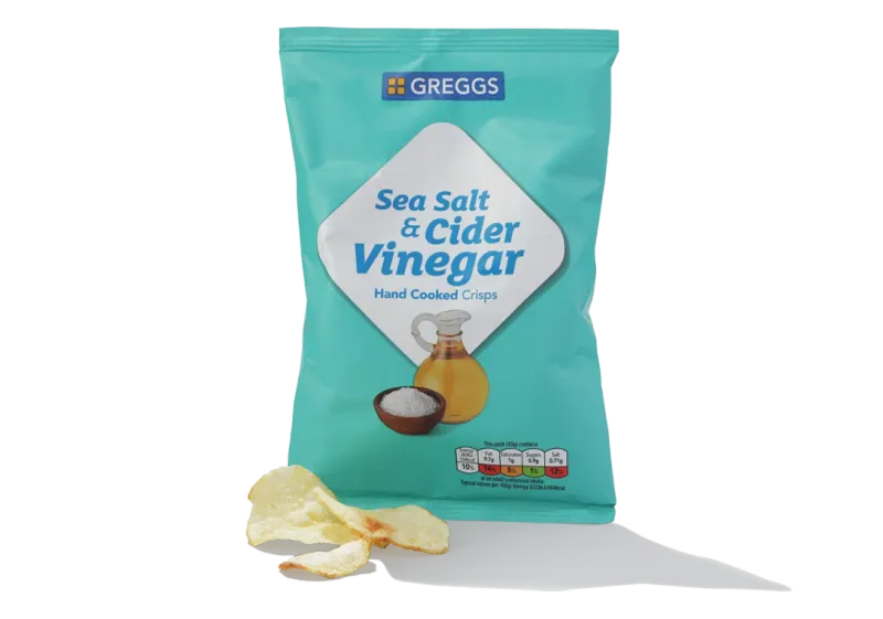 Greggs Sea Salt & Cider Vinegar Crisps