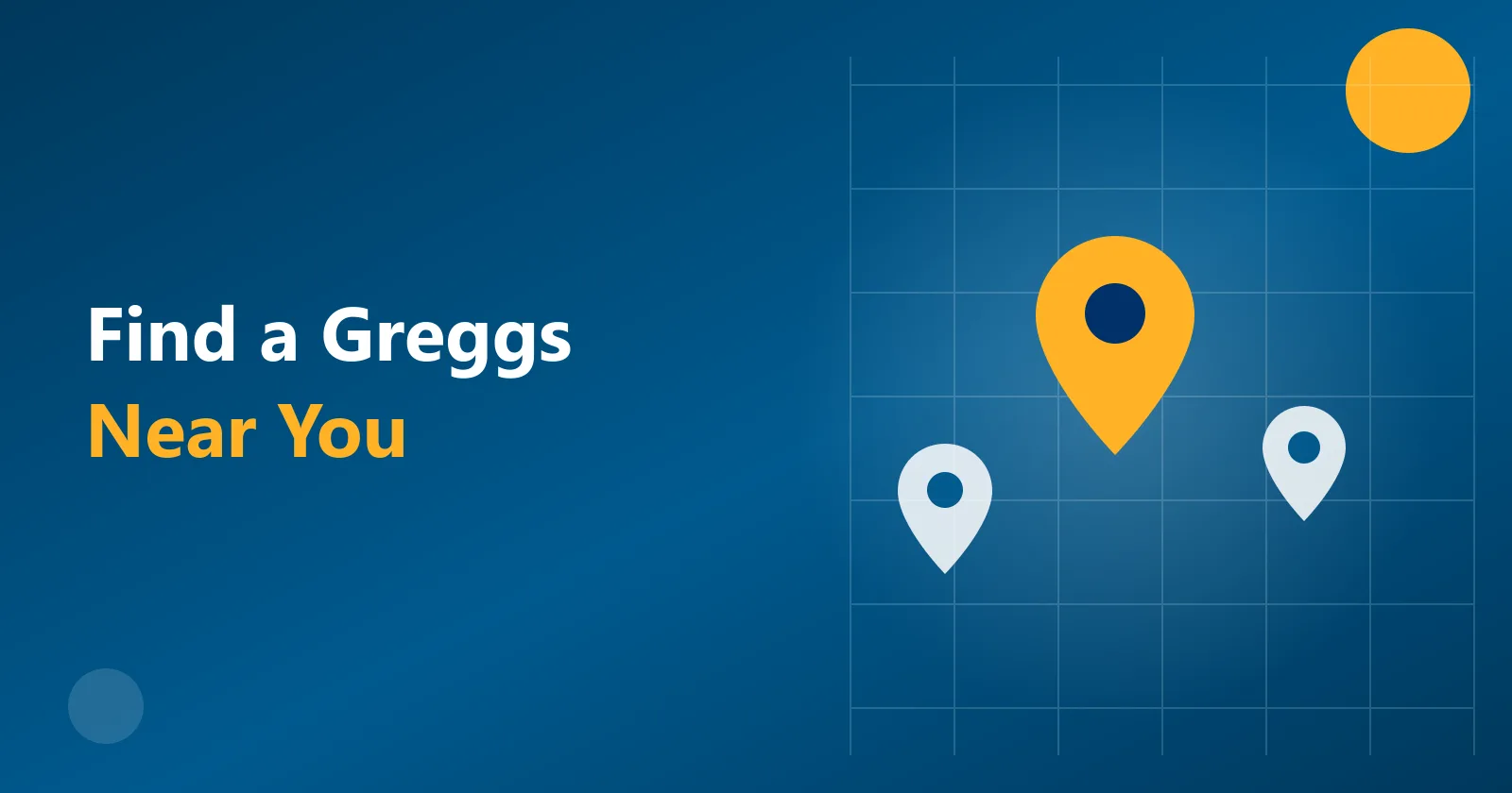 Map pins marking Greggs shops across the UK